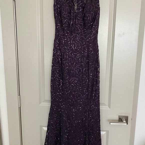 Ignite Evenings Sequin Formal, Mother of the Bride, Prom Dress Size 6 - Picture 2 of 9